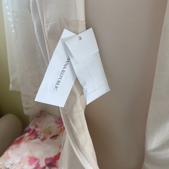 Banana Republic White Stretch Lined Dress - Picture 7 of 8